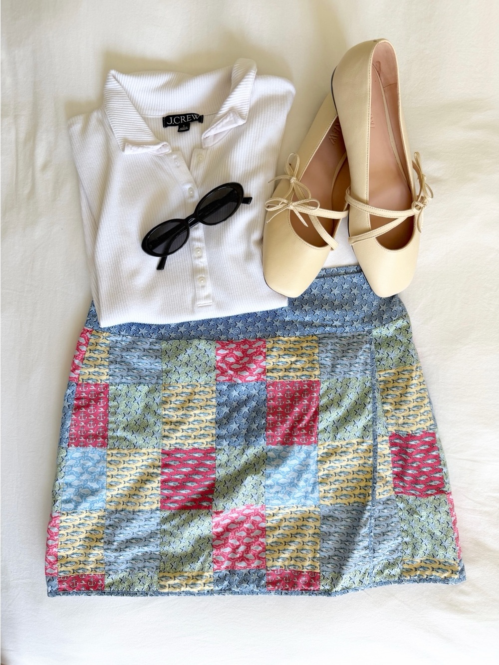 Vineyard Vines Patchwork Fish Mini Skirt